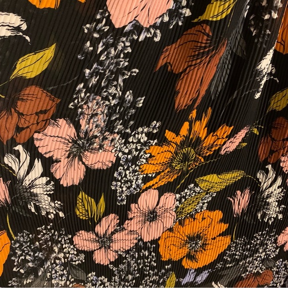 Halogen x Atlantic Pacific Crinkle Pleat Midi Skirt, Size XS - Picture 6 of 13